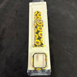 Sunflower Design Smartwatch Band